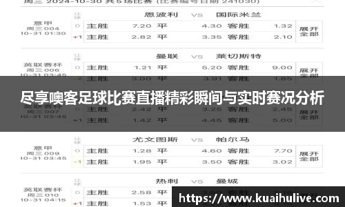 尽享噢客足球比赛直播精彩瞬间与实时赛况分析